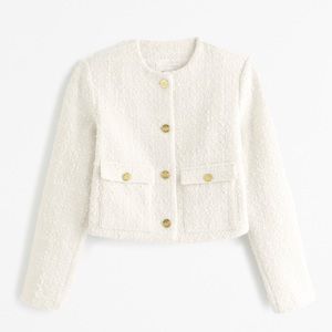 Abercrombie Collarless Tweed Jacket (NWOT)